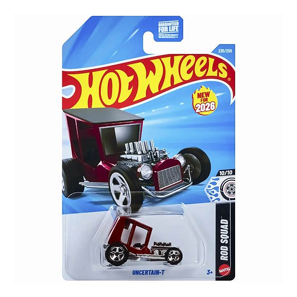 Carrinho Hot Wheels Uncertain-T 2026 Lote L JJH70