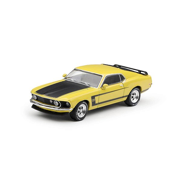 PRÉ-VENDA Mini GT #1342 Ford Mustang Boss 302 1969 Bright Yellow