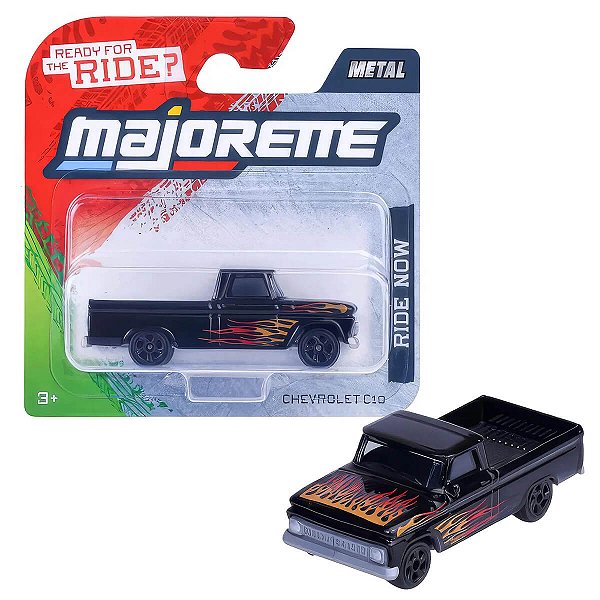 Majorette Chevrolet C10 Preta Ride Now
