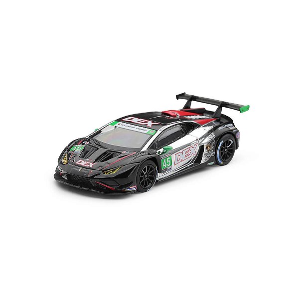 PRÉ-VENDA Mini GT #1370 Lamborghini Huracan GT3 EVO2 #45 DEX Wayne Taylor Racing 2025 IMSA Chevrolet Grand Prix Class Winner