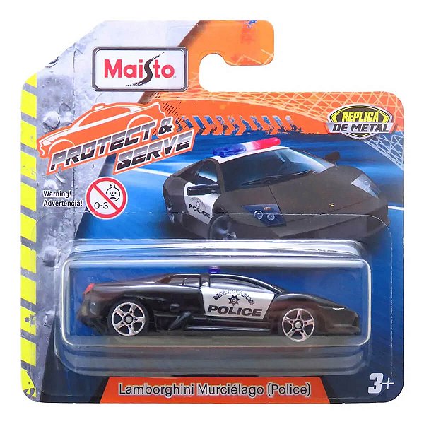 Maisto Fresh Metal Lambroghini Murciélago (Police) 1:64