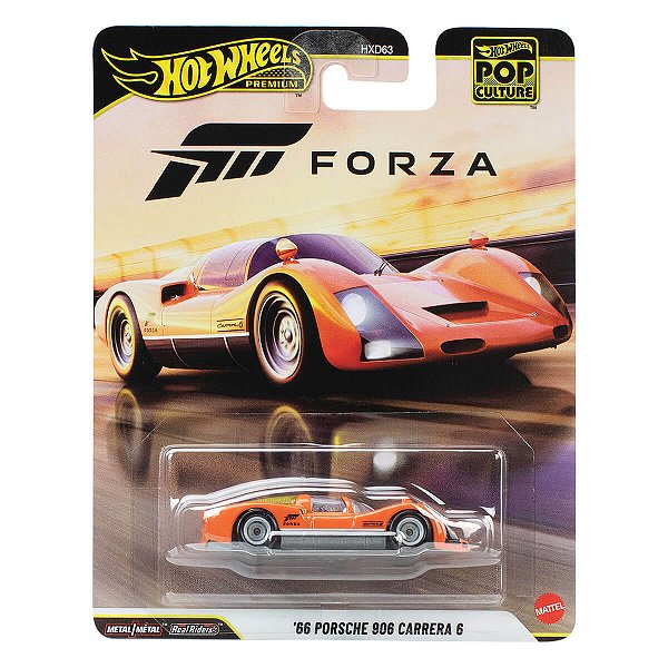 Carrinho Hot Wheels Premium Pop Culture Forza 66 Porsche 906 Carrera 6 JHW97