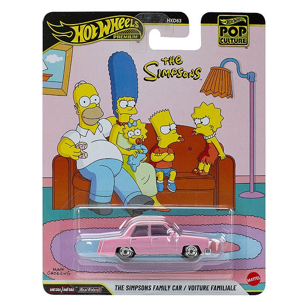 Carrinho Hot Wheels Premium Pop Culture The Simpsons Family Car JHX09