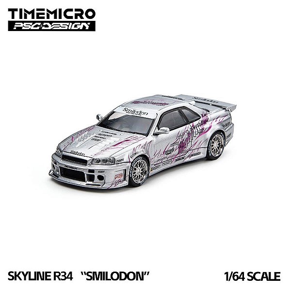 PRÉ-VENDA TimeMicro R34 Tiger Tooth Smilodon Nightingale PSC Design 1:64 Prata