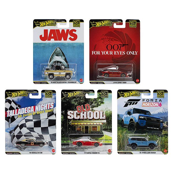 Carrinho Hot Wheels Premium Pop Culture Set Completo 2026 Lote T
