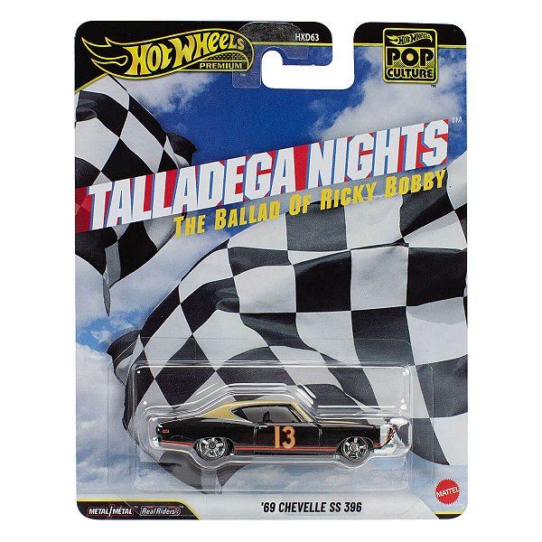 Carrinho Hot Wheels Premium Pop Culture Talladega Nights 69 Chevelle SS 396 JHW92