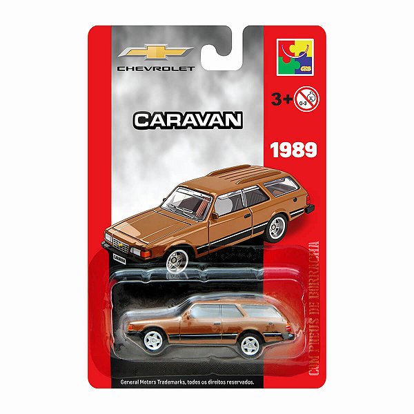 Carrinho CKS Chevrolet Caravan 1989 Bege 1:64
