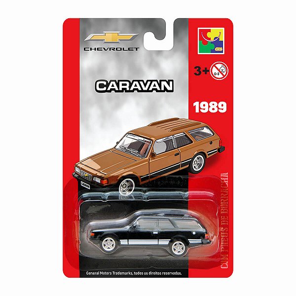 Carrinho CKS Chevrolet Caravan 1989 Preta 1:64