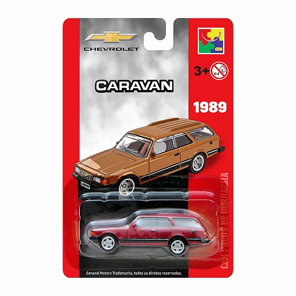 Carrinho CKS Chevrolet Caravan 1989 Vermelho 1:64