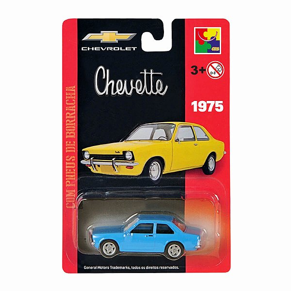 Carrinho CKS Chevrolet Chevette 1975 Azul 1:64