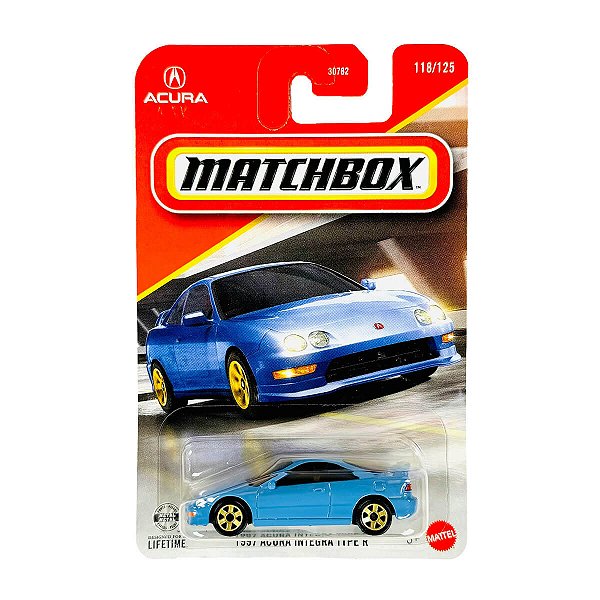 Carrinho Matchbox 1997 Acura Integra Type R 2026 Lote M JHM84