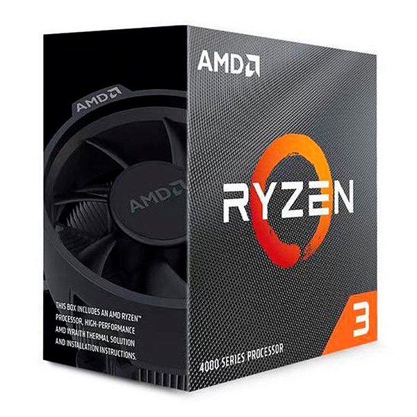 Processador AMD Ryzen 3 4100 3.8GHz (4.0GHz Turbo) Cache 6MB AM4