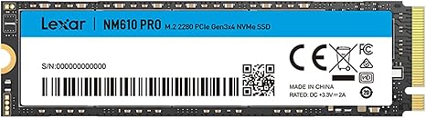 SSD Lexar NM610 Pro 1TB M.2 2280 NVMe PCIe 3.0 x4 - LNM610P001T