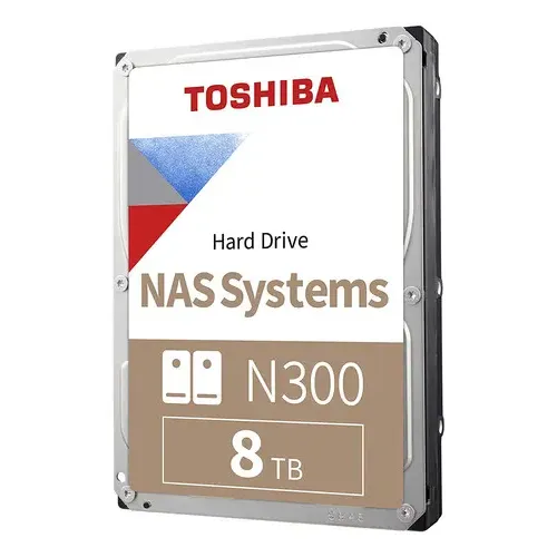 HD Interno 8TB Toshiba N300 NAS 3.5" SATA III 7200RPM - HDWG480XZSTA