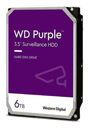 HD Interno 6TB Western Digital Purple Surveillance 3.5" SATA III - WD64PURZ