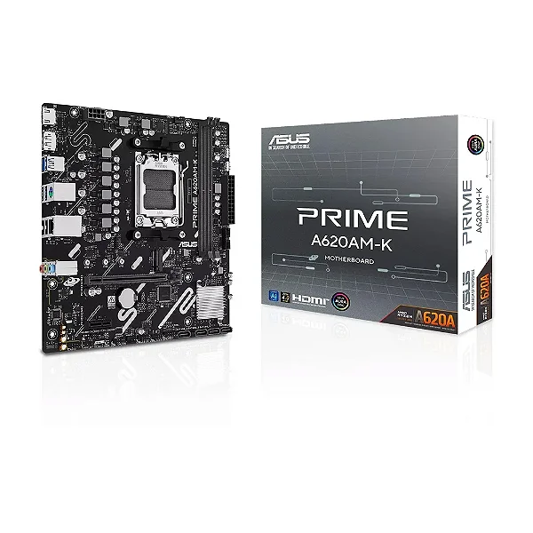 Placa Mãe Asus Prime A620M-K AMD AM5 DDR5 Micro-ATX