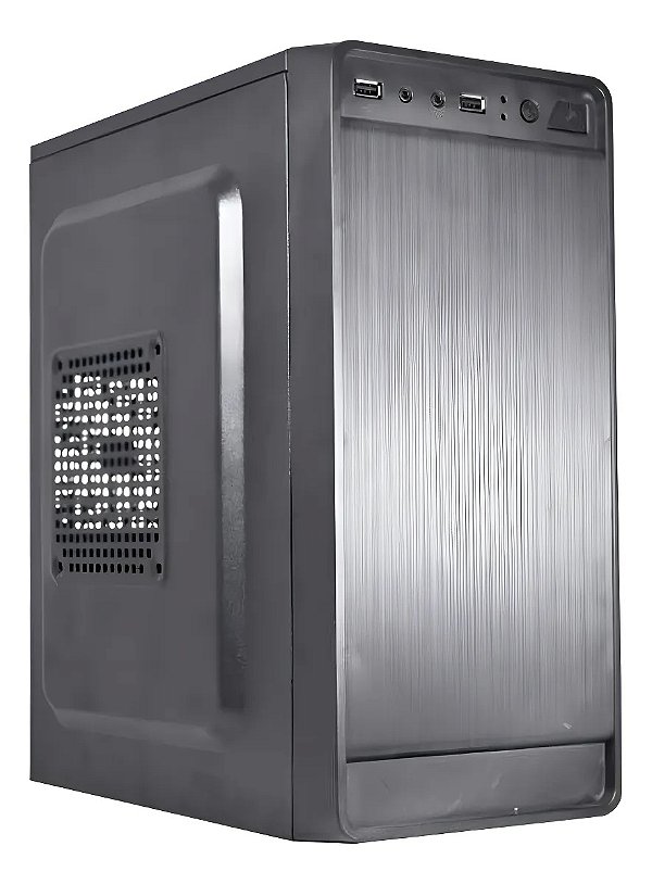 Gabinete K-Mex CM-01NX Preto USB 3.2 e USB 2.0 Micro ATX