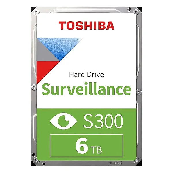 HD Interno 6TB Toshiba S300 Surveillance 3.5" SATA III - HDWT860UZSVA