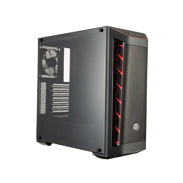 Gabinete Gamer Cooler Master MasterBox MB511 Vermelho Mesh USB 3.0