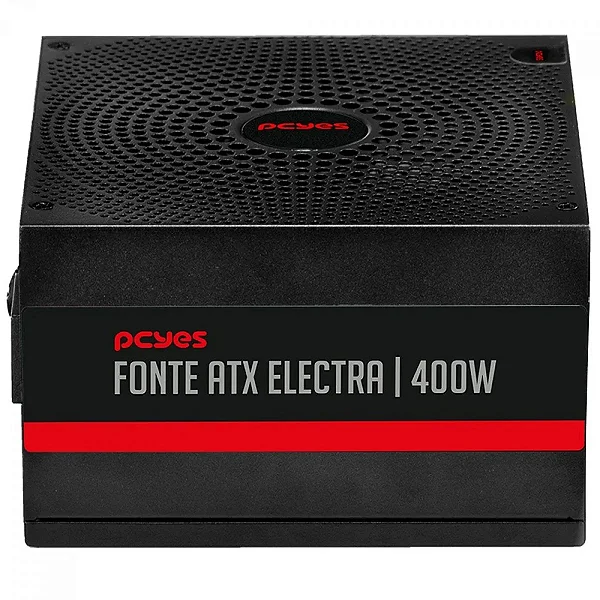 Fonte ATX 400W PCyes Electra PFC Ativo (ELEC400W)