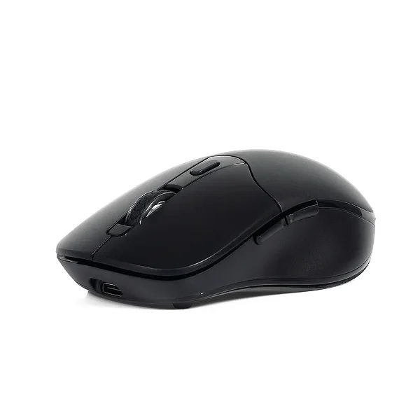 Mouse Sem Fio Recarregável C3Tech M-BT60BK Bluetooth e 2.4GHz 1600 DPI Silencioso