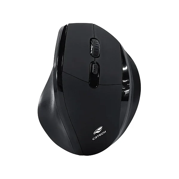 Mouse Sem Fio C3Tech M-W120BK Ergonômico 1600 DPI Preto