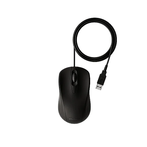 Mouse Com Fio USB Intelbras MCI10 1000 DPI Preto
