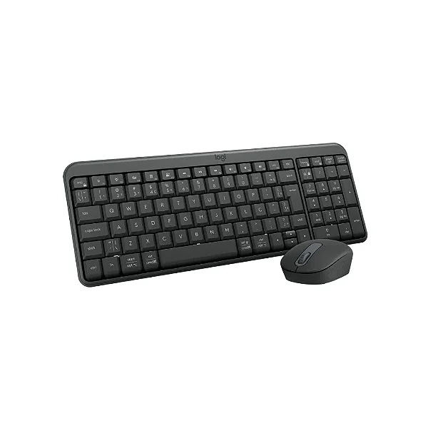 Combo Teclado e Mouse Sem Fio Logitech MK250 Compacto, Mouse Ambidestro, Teclado ABNT2