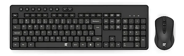 Combo Teclado E Mouse Sem Fio Bs-7094 Redragon Preto