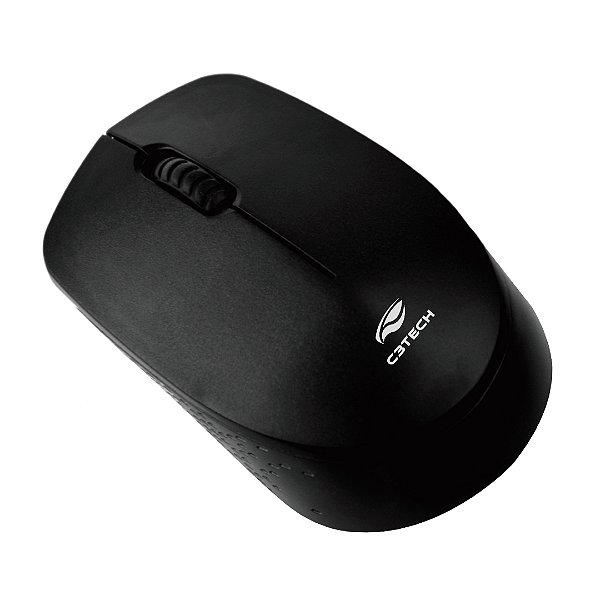 Mouse Sem Fio C3Tech M-W17BK Óptico 1200 DPI Ambidestro Preto