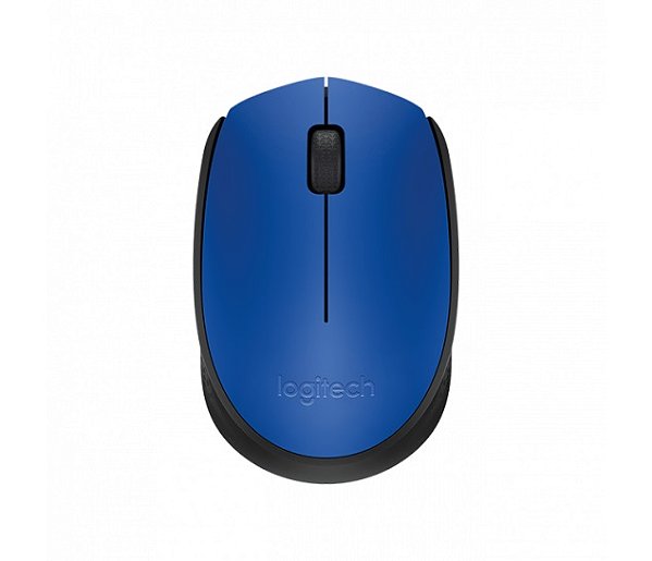 Mouse Sem Fio Logitech M170 Ambidestro 1000 DPI Azul
