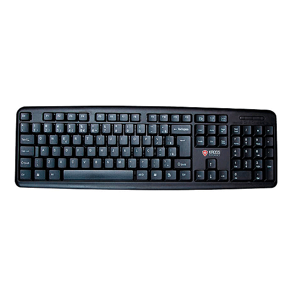Teclado Kross Elegance KE-K095V2 USB ABNT2 Preto