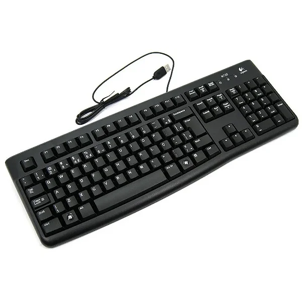 Teclado Logitech K120 USB ABNT2 Preto