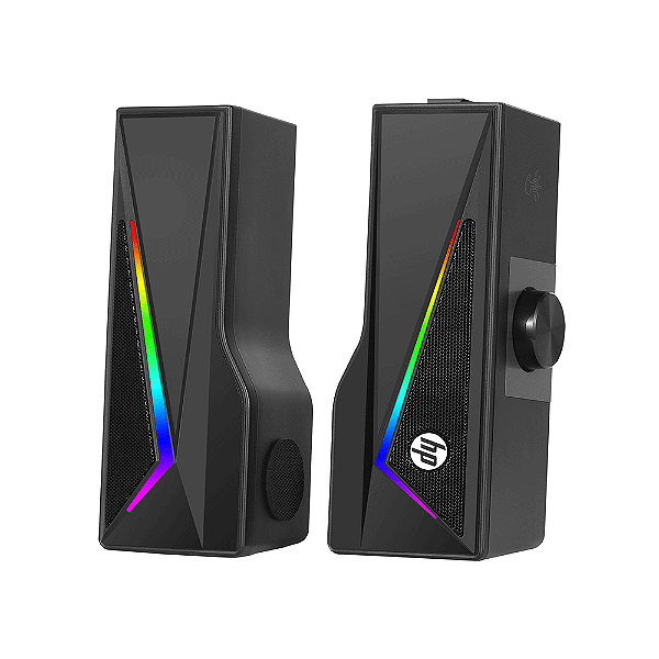 Soundbar Gamer para PC HP DHE-6005 6W RMS LED RGB USB/P2