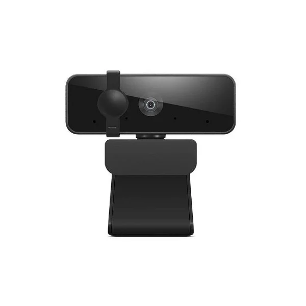 Webcam Lenovo Essential Full HD 1080p USB com Microfone Duplo - Preto
