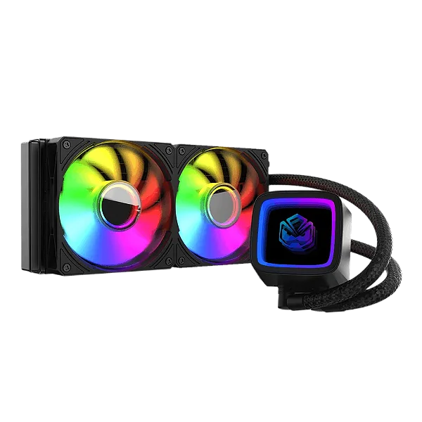 Water Cooler PCYes Tundra Black Vulcan ARGB 240mm Intel e AMD