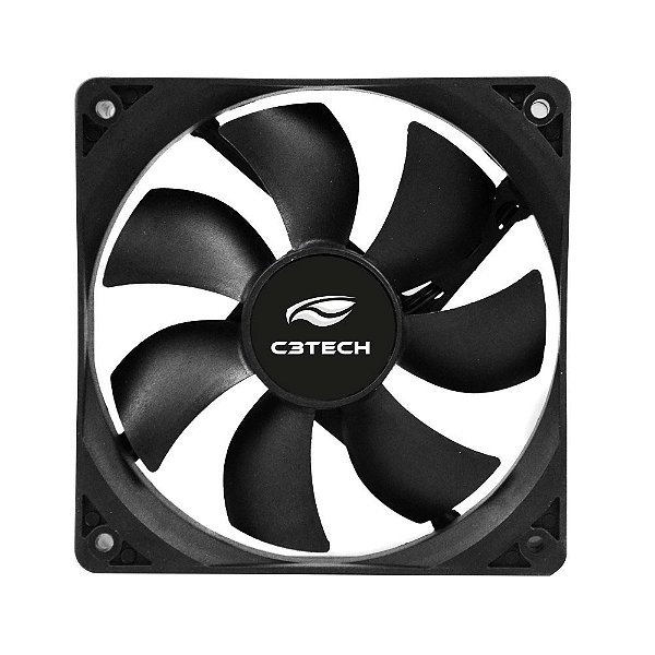 Cooler Fan 80mm C3Tech F7-PW10BK Preto (Molex 4 Pinos)