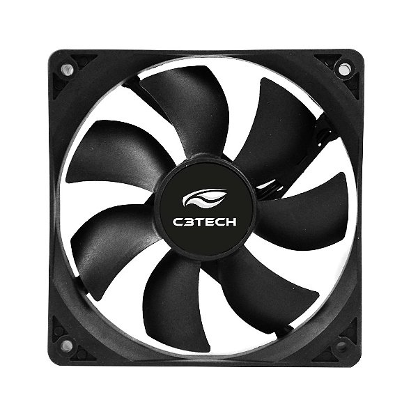 Cooler Fan F7-100BK 12cm C3Tech 12CM MB+MOLEX 3P+4P C3T