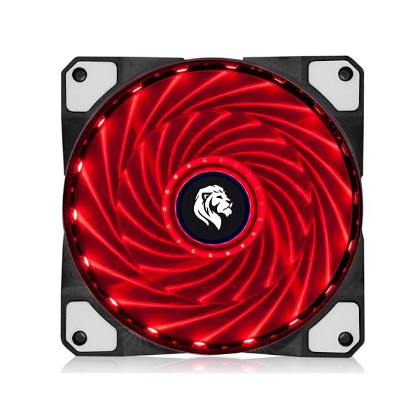 Cooler Fan 120mm Hayom FC1300 LED Vermelho