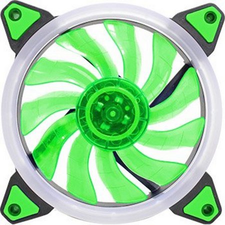Cooler Fan Gamer LED Ring Verde 120mm AF-G1225 com 11 Lâminas