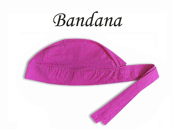 Bandana - Touca Pirata Poá Pink P - ( unisex ) -  Uniblu