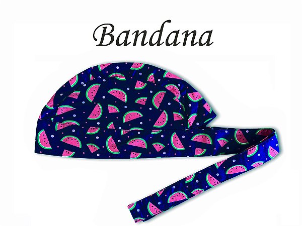 Bandana - Touca Pirata Melancia Marinho - ( unisex ) -  Uniblu