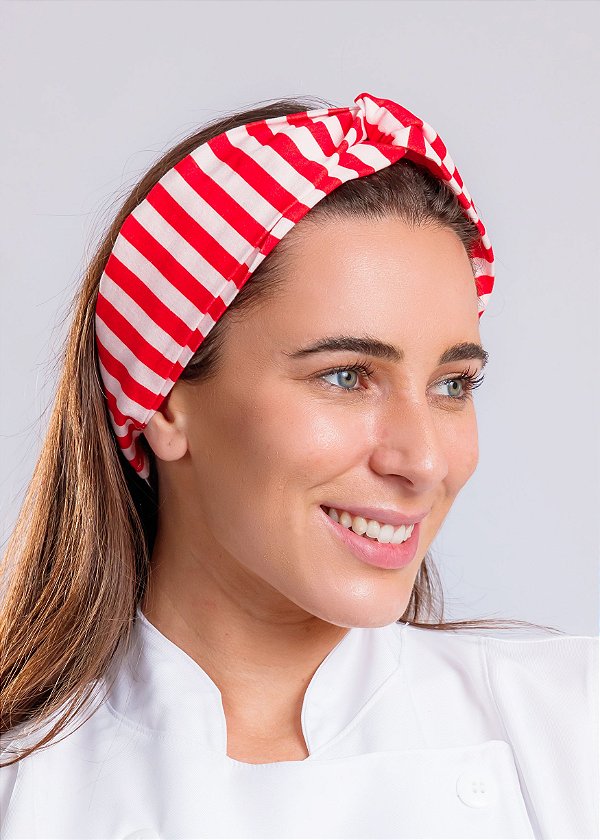 Turbante Listras Vermelhas - Uniblu