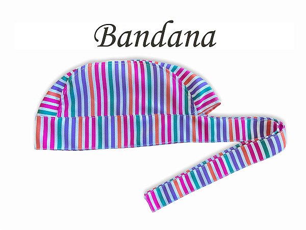 Bandana - Touca Pirata Listras Coloridas - ( unisex ) -  Uniblu
