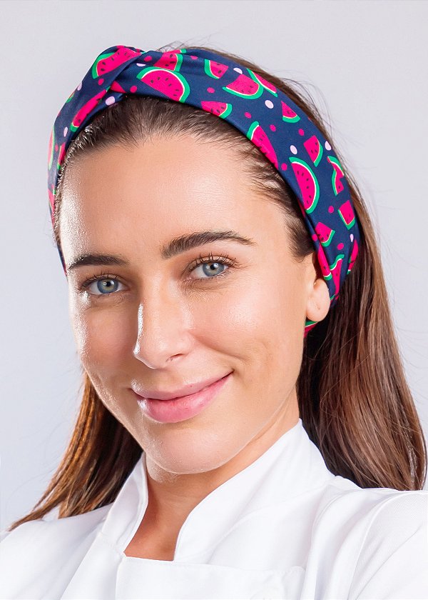 Turbante Melancia Azul Escuro- Uniblu