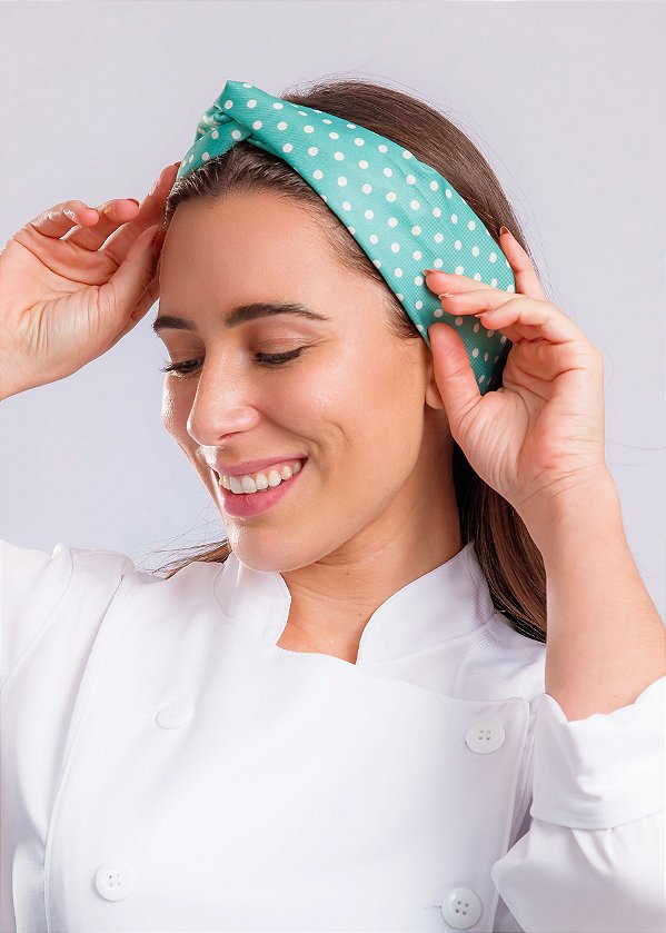 Turbante Poá Verde Musgo - Uniblu