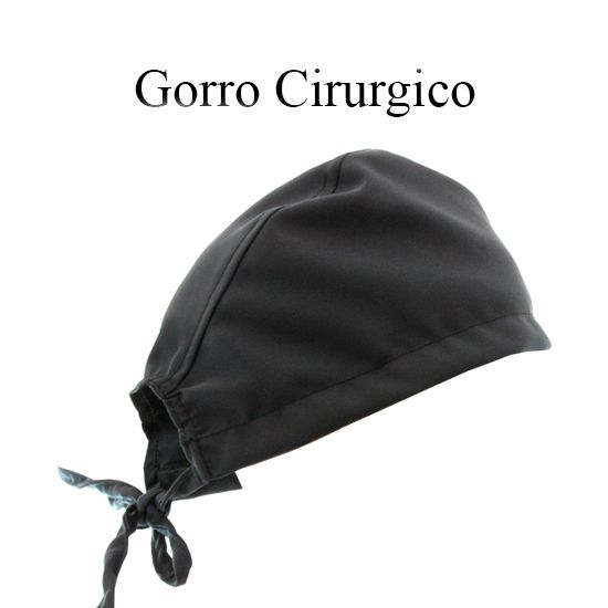 Gorro Cirúrgico Preto - Uniblu