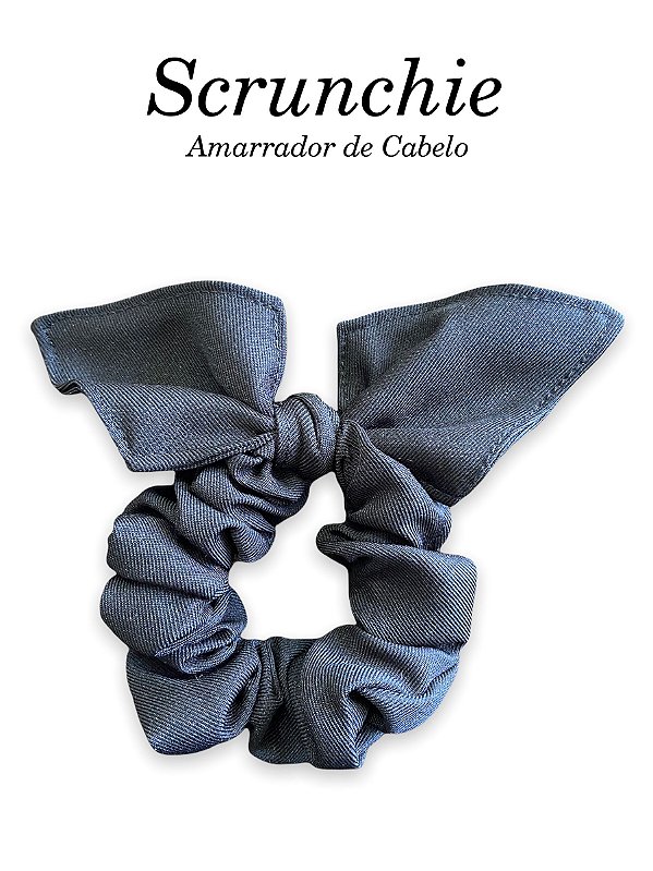 Scrunchie  - Amarrador de cabelo - Preto