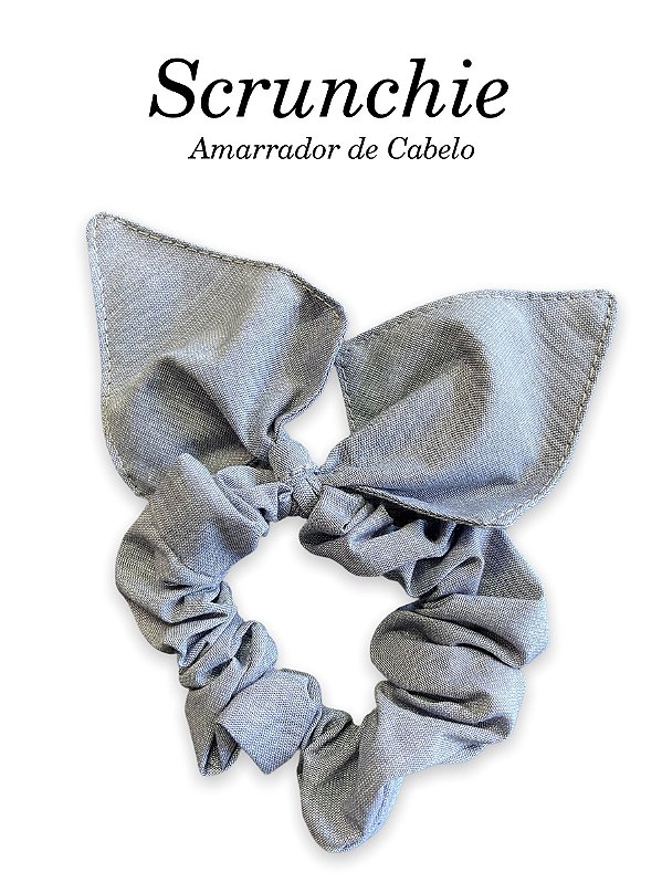 Scrunchie  - Amarrador de cabelo Dopfill Chumbo - uniblu