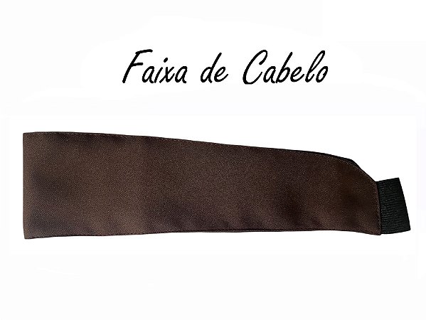 Faixa de Cabelo cor- Marrom Chocolate - Uniblu